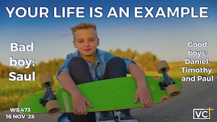 YOUR LIFE IS AN EXAMPLE